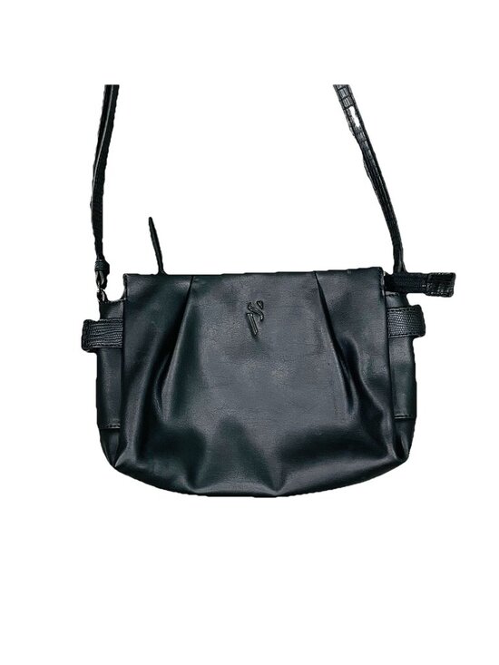 Simply Vera Vera Wang Handbags - Simply Vera Womens Purse Vera Wang Black PU Leather Multi Pocket Shoulder Bag